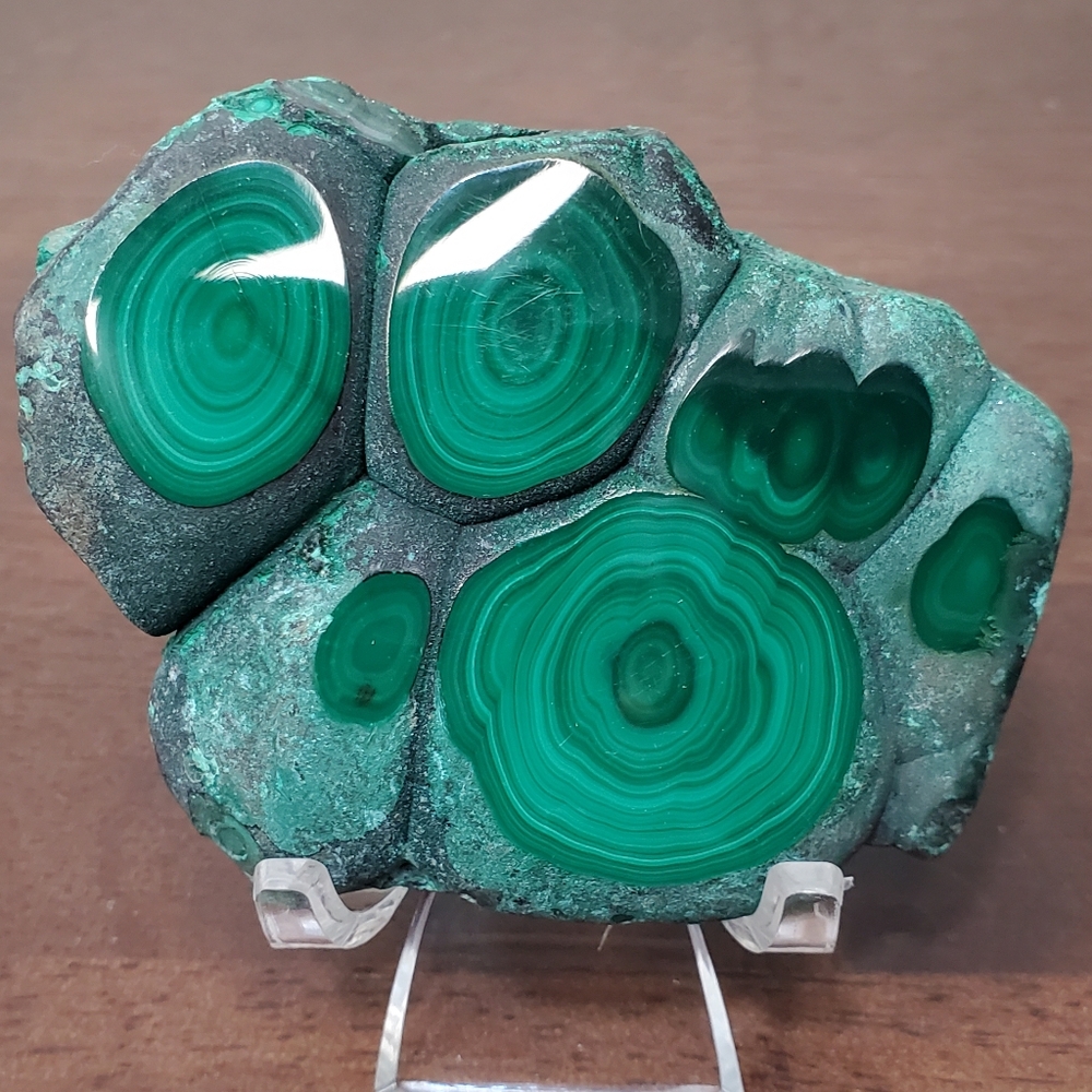 Malachite Crystal Slab 0.42 Pounds - Picture 5 of 12